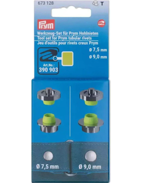 Conjunto de ferramentas para rebites ocos 7,5 e 9 mm VARIO Creative Tool