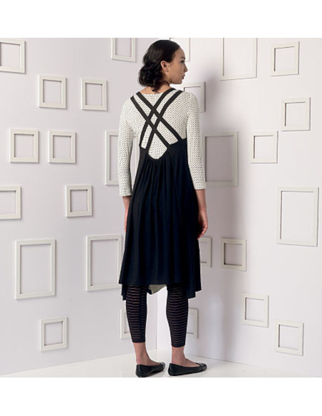 Padrão de blusa, vestido e collants - Vogue 9108