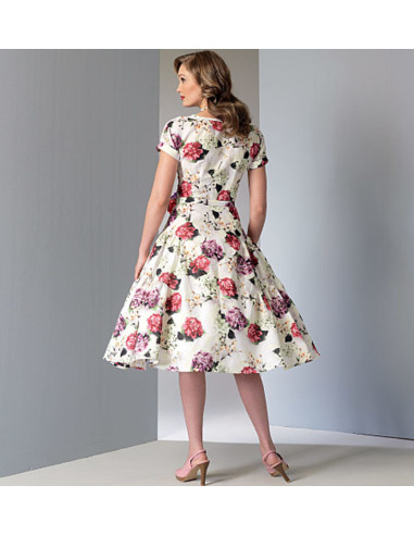 Molde de vestido e cinto - Vogue 9106