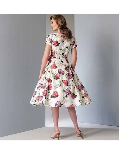Molde de vestido e cinto - Vogue 9106