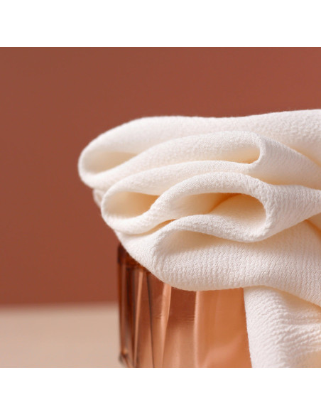Tecido crepe Marroquino de viscose Branco Quebrado - La Maison Naïve