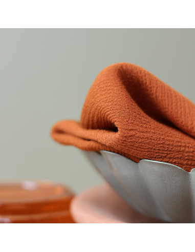 Tecido crepe marroquino de viscose Canela - La Maison Naïve