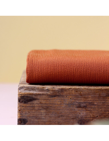 Tecido crepe marroquino de viscose Canela - La Maison Naïve