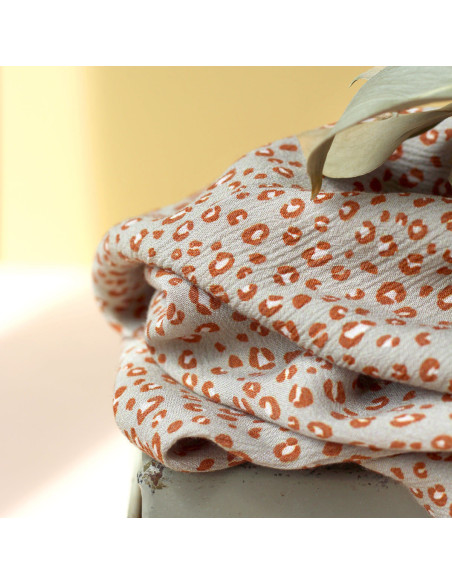 Tecido crepon de viscose Mini Léo Amande - La Maison Naïve