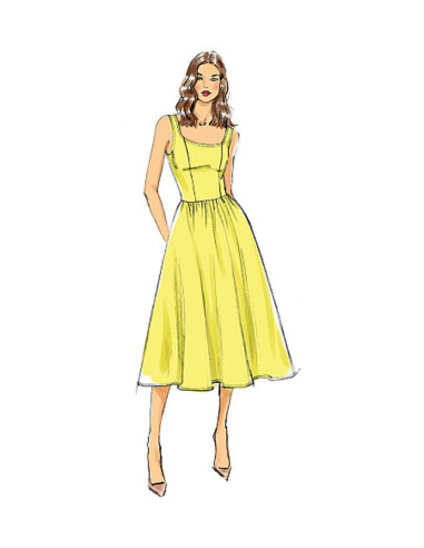 Molde de vestido - Vogue 9100