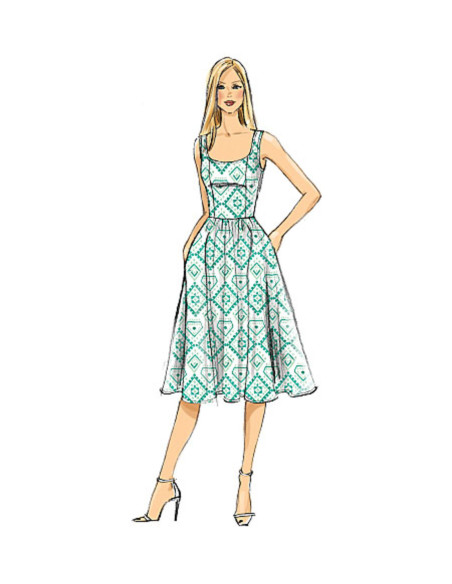 Molde de vestido - Vogue 9100
