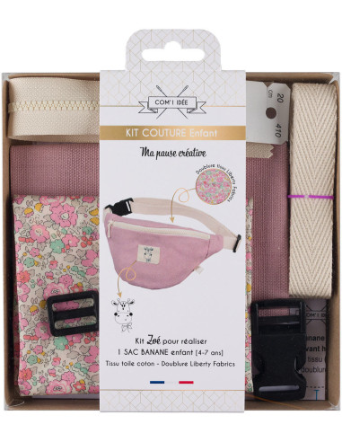 Kit de costura bolsa de cintura para criança - Zoé