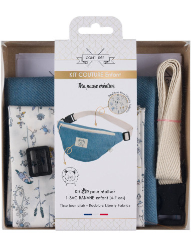 Kit de costura bolsa banana para criança - Léo