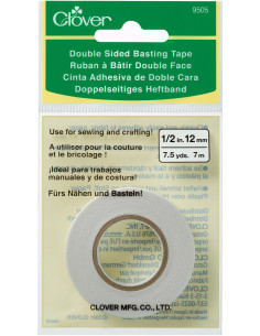 Fita adesiva dupla face Clover 12 mm x 7 m
