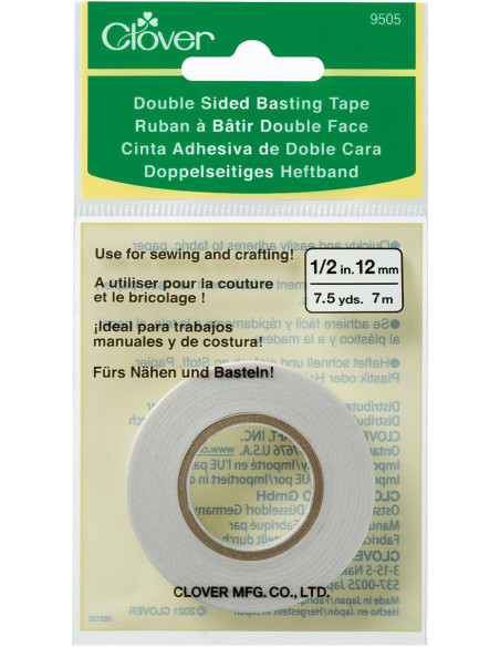 Fita adesiva dupla face Clover 12 mm x 7 m