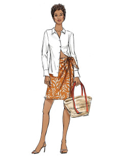 Molde de saia - Butterick 6934 2