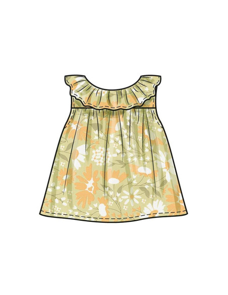 Padrão de top, calcinha e chapéu - Butterick 6935