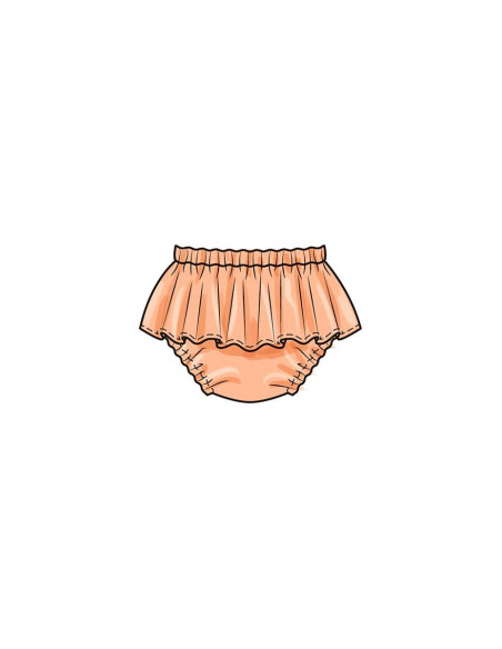 Padrão de top, calcinha e chapéu - Butterick 6935
