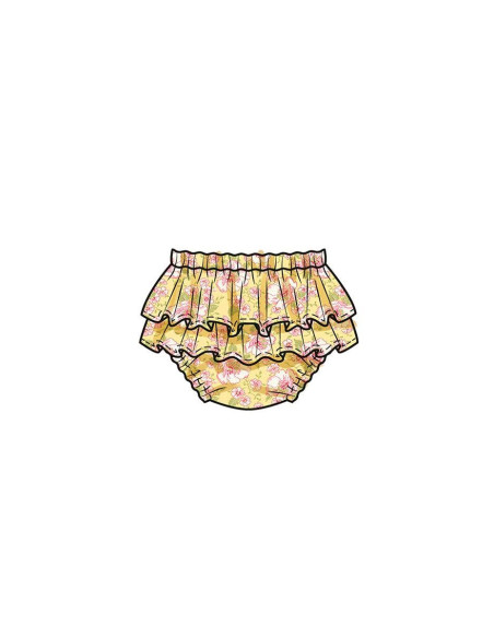 Padrão de top, calcinha e chapéu - Butterick 6935