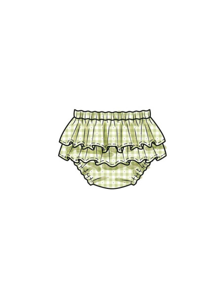 Padrão de top, calcinha e chapéu - Butterick 6935