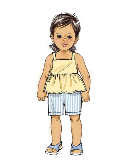 Molde de macacão e vestido - Butterick 6936
