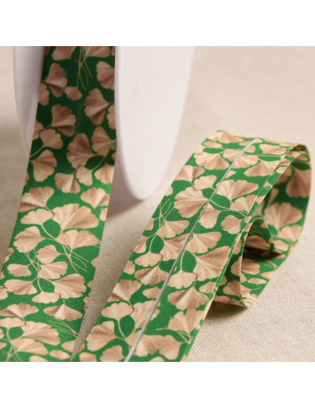 Viés ginkgo - Verde escuro