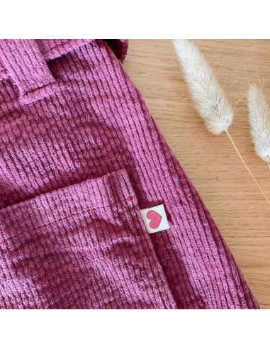 Conjunto de 6 etiquetas para costurar - Coração com glitter