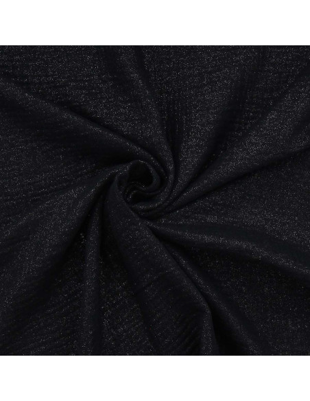 Tecido de gaze dupla de algodão iridescente - Preto