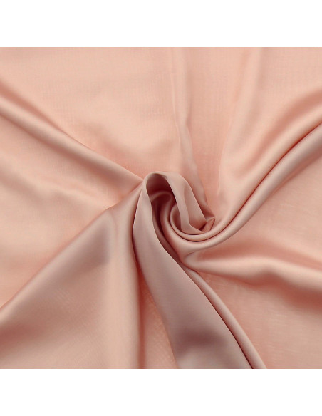Tecido de cetim de viscose - Nude