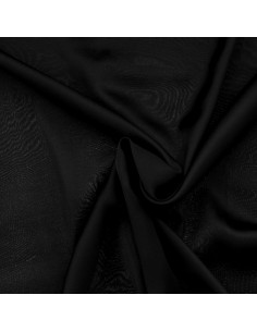 Tecido de cetim de viscose - Preto