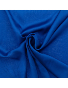 Tecido de cetim de viscose - Azul real