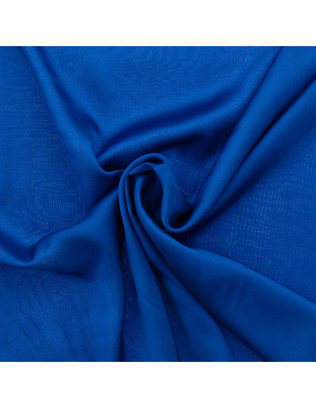 Tecido de cetim de viscose - Azul real