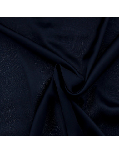 Tecido de cetim de viscose - Azul marinho