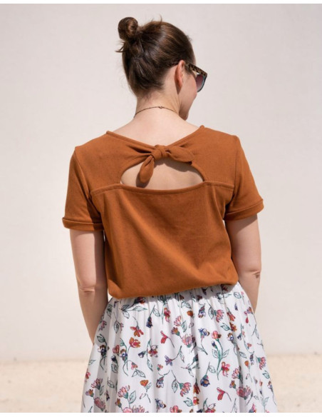 Padrão de top Florus - Anna Rose patterns