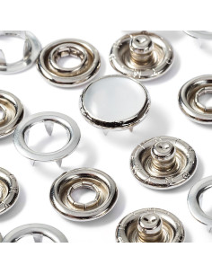 Recarga de 6 botões de pressão jersey 12 mm Nacarado 2