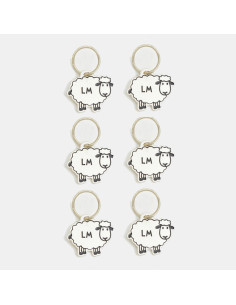 Conjunto de 6 marcadores de malhas ovelhas Lantern Moon 2
