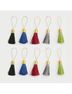 Conjunto de 10 marcadores de malhas pompons Lantern Moon 2