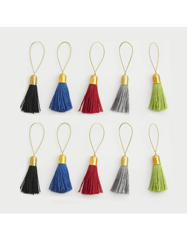 Conjunto de 10 marcadores de malhas pompons Lantern Moon