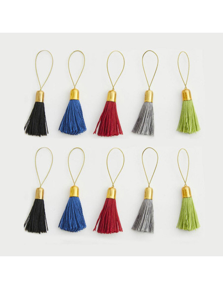 Conjunto de 10 marcadores de malhas pompons Lantern Moon