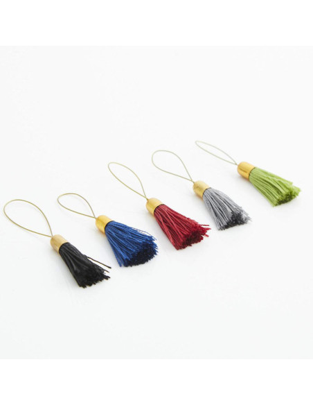 Conjunto de 10 marcadores de malhas pompons Lantern Moon