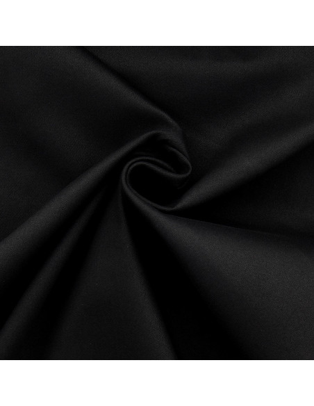 Tecido gabardine de algodão stretch - Preto