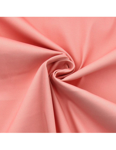 Tecido gabardine de algodão stretch - Salmão