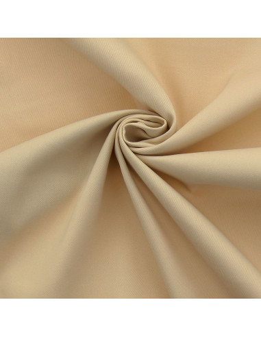 Tecido gabardine de algodão stretch - Champanhe