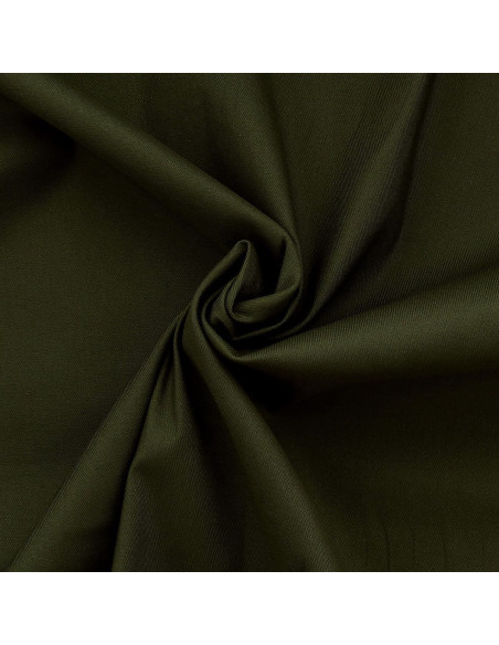 Tecido gabardine de algodão stretch - Verde musgo
