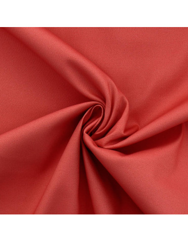 Tecido gabardine de algodão stretch - Coral