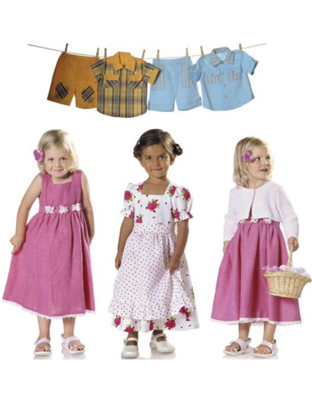 Molde de vestido + casaco - Burda 9702