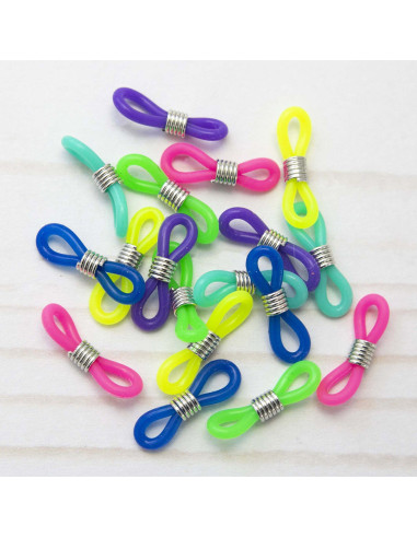 Conjunto de 6 marcadores de malhas multicoloridos para agulhas de tricô