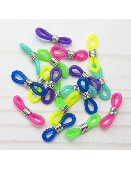 Conjunto de 6 marcadores de malhas multicoloridos para agulhas de tricô