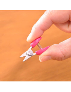 Tesoura de corte de linha pequena - Rosa