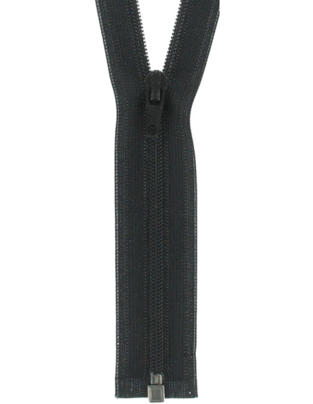 Fecho separável de nylon super fino - Preto