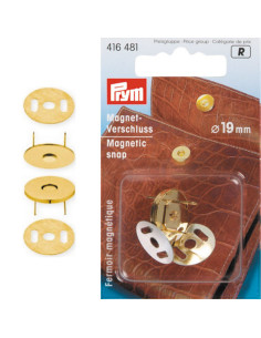 Fecho magnético para rebitar - Ouro