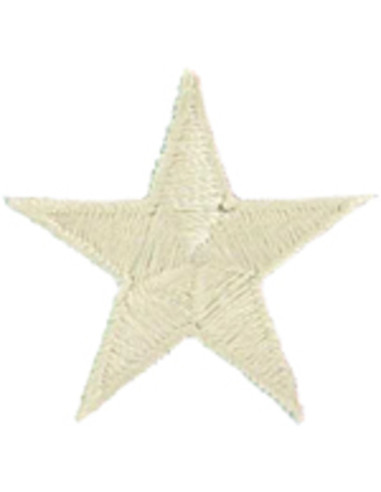 Emblema termocolante estrela bege