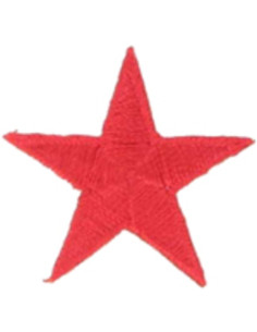 Emblema termocolante estrela vermelha