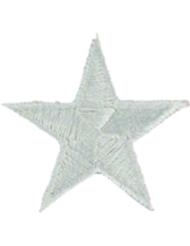 Emblema termocolante estrela cinza