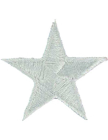 Emblema termocolante estrela cinza